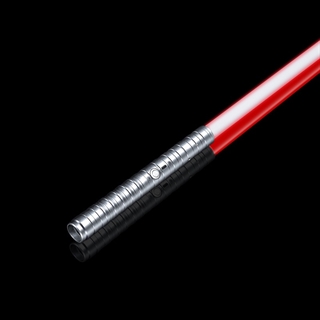 Star Wars lasersværd med 15 lysfarver og lydeffekter - Genopladelige - 1 stk - Sølv håndtag